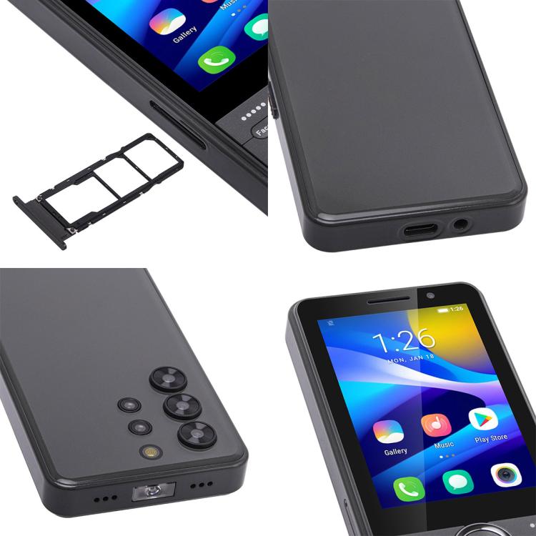 UNIWA XS24 Keypad Phone, 2GB+16GB, 3.5 inch Android 8.1 Mediatek MT6737M Quad Core, Flashlights, Network: 4G, Support Google Store, Plug:AU Plug(Black) - free shipping - PMc TechLife - Order now!