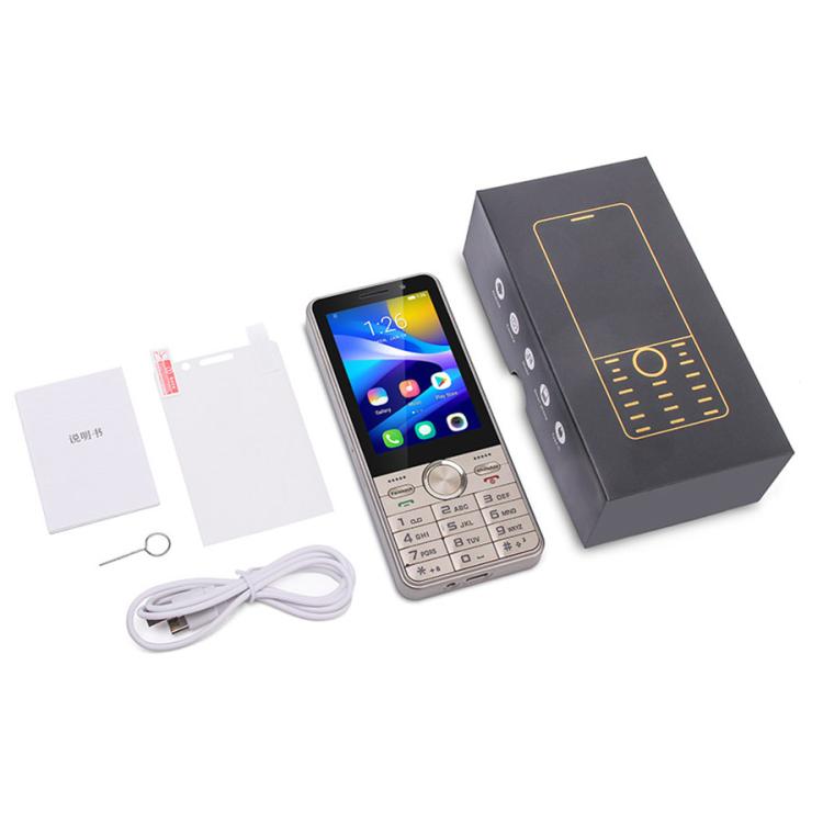 UNIWA XS24 Keypad Phone, 2GB+16GB, 3.5 inch Android 8.1 Mediatek MT6737M Quad Core, Flashlights, Network: 4G, Support Google Store, Plug:AU Plug(Gold) - free shipping - PMc TechLife - Order now!