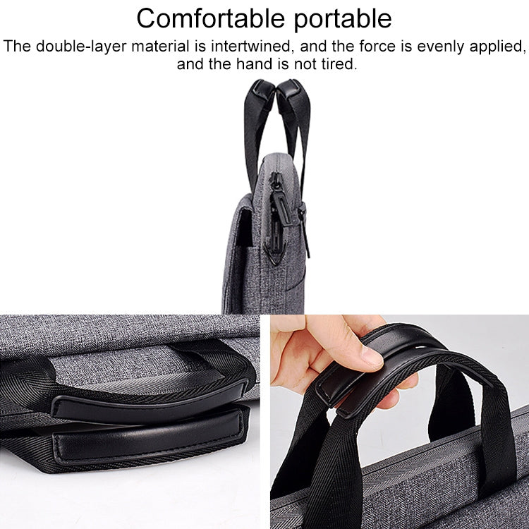 ST08 Handheld Briefcase Carrying Storage Bag without Shoulder Strap for 15.6 inch Laptop(Grey) - 15.6 - 17 inch by PMC Jewellery | Online Shopping South Africa | PMC Jewellery | Buy Now Pay Later Mobicred