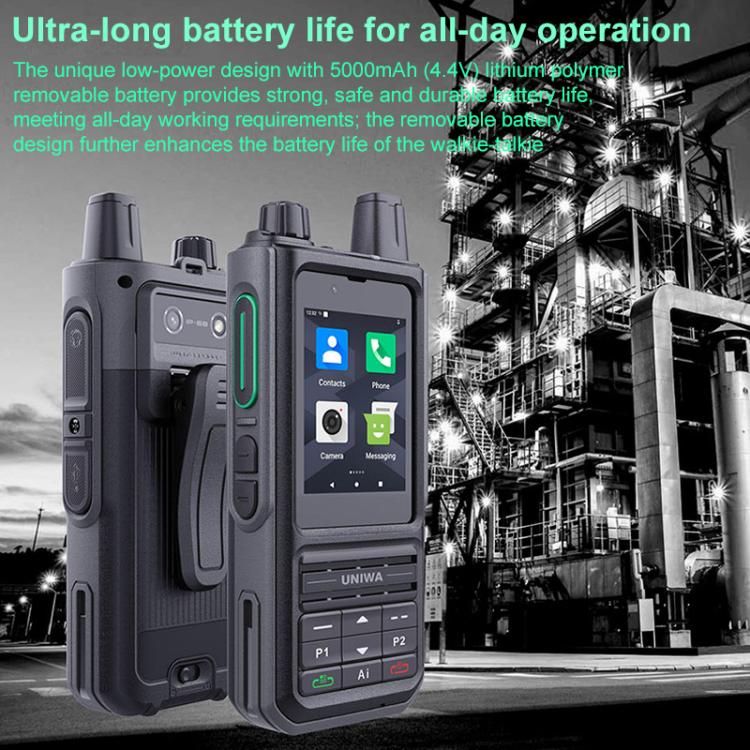 UNIWA NR120 PoC Walkie-Talkie Rugged Phone, 3GB+32GB, 2.4 inch Android 13 Unisoc T158 Octa Core, Network: 5G, NFC, SOS, Plug:AU Plug(Black) - free shipping - PMc TechLife - Order now!