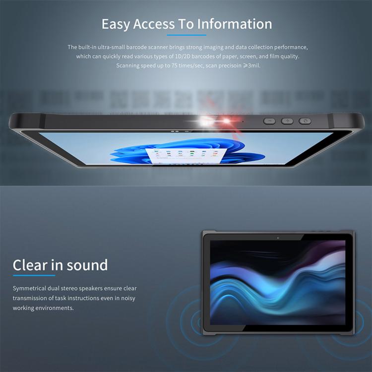 QCOM W1019 Windows 11 Pro Tablet PC, 8GB+128GB, 10.1 inch Qualcomm SC7180 Kryo 468 8C8T Octa Core, Network: 4G, OTG, Plug:EU Plug(Black) - free shipping - PMc TechLife - Order now!