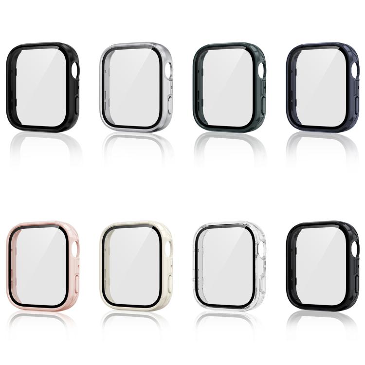 For Huawei Watch Fit 4 Tempered Film Integrated PC Watch Protective Case(Ivory White) - Watch Cases by PMC TechLife | Online Shopping South Africa | PMC TechLife | Buy Now Pay Later Mobicred