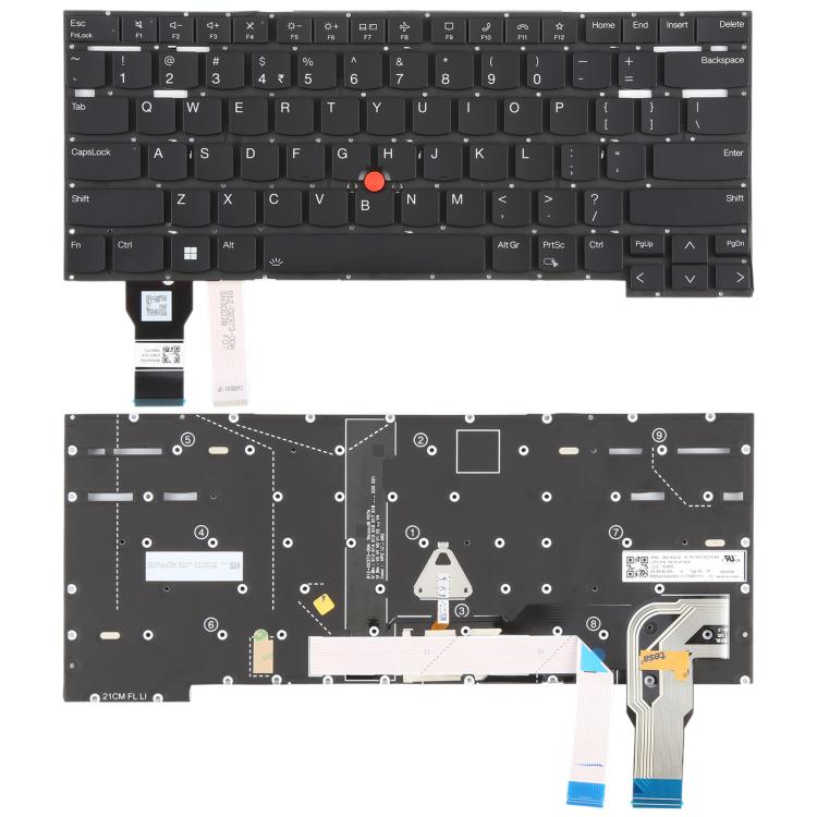 US Version Backlit Laptop Keyboard with Pointing for Lenovo ThinkPad T14s Gen 2 P1 GEN4 X1 Extreme Gen4(Black) - free shipping - PMC TechLife - Order now!
