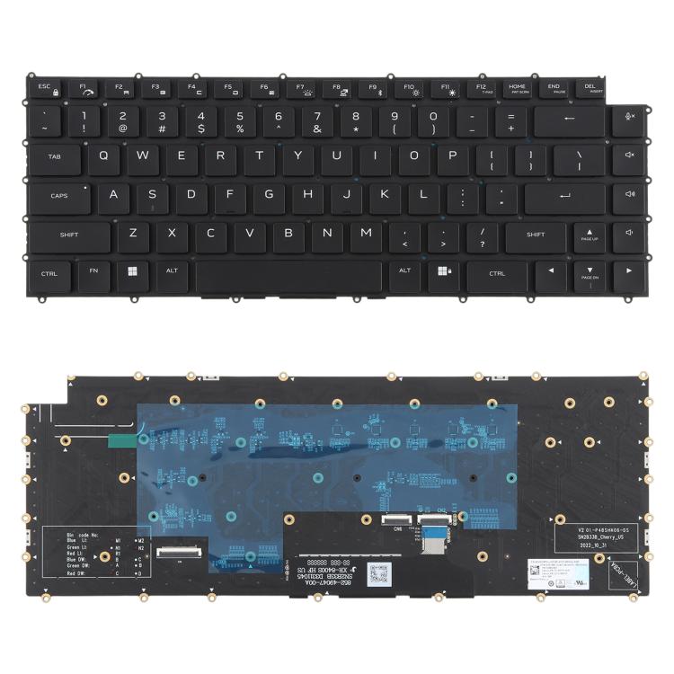 US Version RGB Backlit Laptop Mechanical Keyboard for DELL M16 R1 X16 R1 R2 W0X5N5(Black) - free shipping - PMC TechLife - Order now!