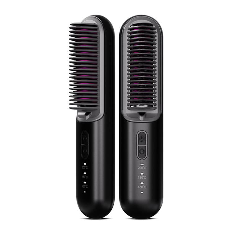 K-SKIN KD382S Negative Ion Hair Care Type-C Wireless Hair Straightening Comb(Black) - free shipping - PMC TechLife - Order now!