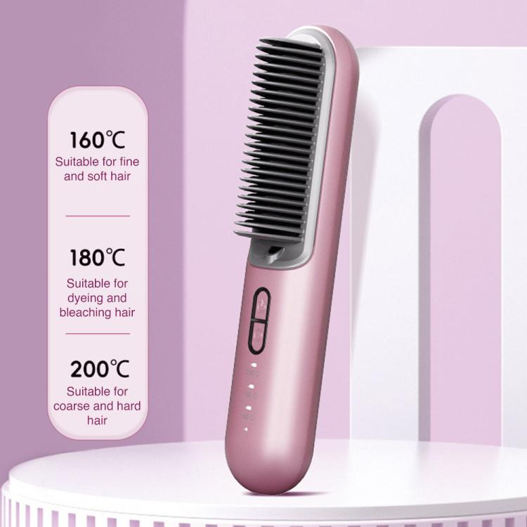 K-SKIN KD382S Negative Ion Hair Care Type-C Wireless Hair Straightening Comb(Black) - free shipping - PMC TechLife - Order now!