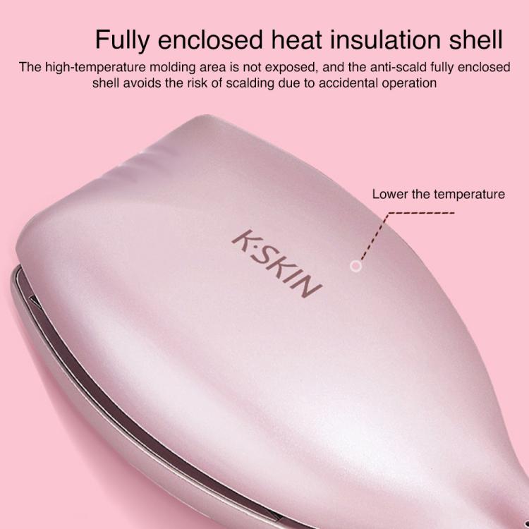 K-SKIN KD885 Negative Ion Electric Hair Curler Iron Hair Styling Tool(EU Plug Pink) - free shipping - PMC TechLife - Order now!