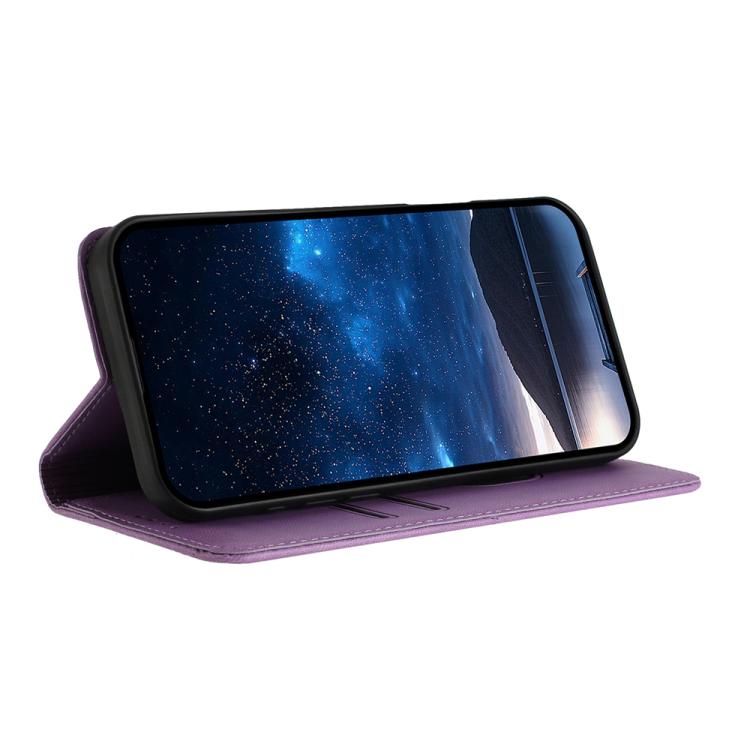For iPhone 17 Air Strong Magnetic Frosted Flip Leather Phone Case(Light Purple) - free shipping - PMc TechLife - Order now!