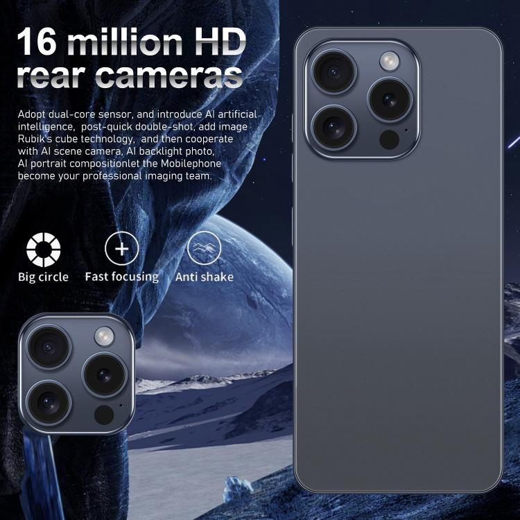 I16 Pro Max / VD1, 3GB+32GB, 6.8 inch Android 10 MTK6753 Octa Core, Network: 4G, Dual SIM, Plug:AU Plug(Grey) - free shipping - PMc TechLife - Order now!