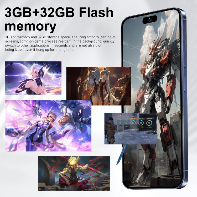 I16 Pro Max / VD1, 3GB+32GB, 6.8 inch Android 10 MTK6753 Octa Core, Network: 4G, Dual SIM, Plug:EU Plug(Purple) - free shipping - PMc TechLife - Order now!