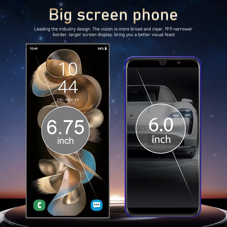 S24 Ultra / S7, 4GB+128GB, 6.75 inch Android 10 MTK6750 Octa Core, Network: 4G, Dual SIM, Plug:US Plug(Purple) - free shipping - PMc TechLife - Order now!