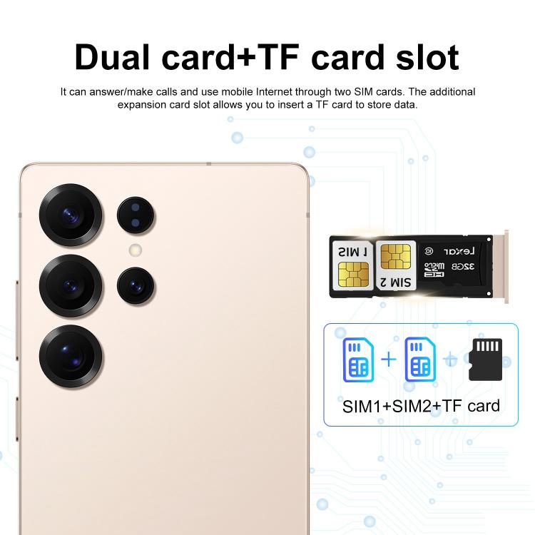 S25 Ultra / S11, 4GB+64GB, 6.75 inch Android 12 MTK6762 Octa Core, Network: 4G, Dual SIM, Plug:US Plug(Black) - free shipping - PMc TechLife - Order now!