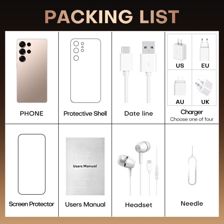S25 Ultra / B9, 2GB+16GB, 6.75 inch Android 8.1 MTK6739 Quad Core, Network: 4G, Dual SIM, Plug:AU Plug(Titanium Pink Gold) - free shipping - PMc TechLife - Order now!