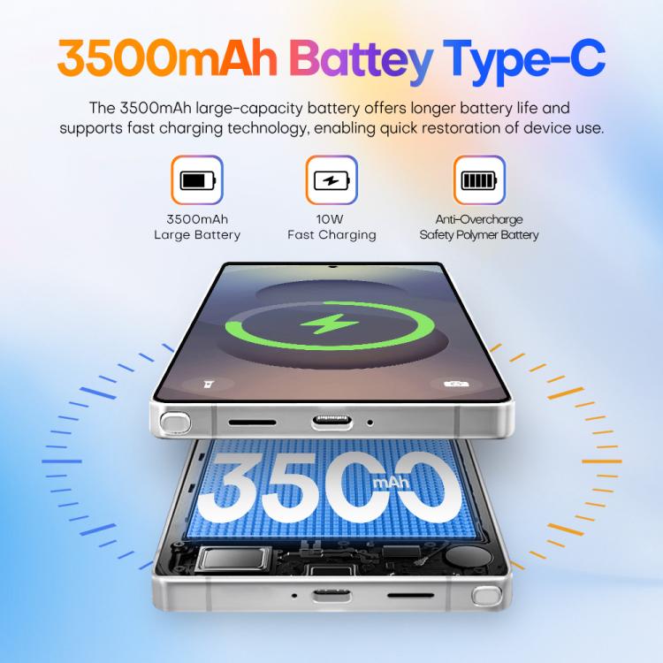 S25 Ultra / Q25, 4GB+64GB, 6.75 inch Android 12 MTK6762 Octa Core, Network: 4G, Dual SIM, with Stylus Pen, Plug:US Plug(Titanium Silver Blue) - free shipping - PMc TechLife - Order now!
