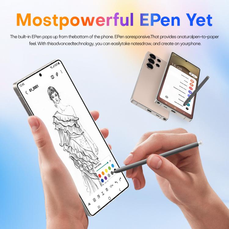 S25 Ultra / Q25, 4GB+64GB, 6.75 inch Android 12 MTK6762 Octa Core, Network: 4G, Dual SIM, with Stylus Pen, Plug:AU Plug(Titanium White Sliver) - free shipping - PMc TechLife - Order now!