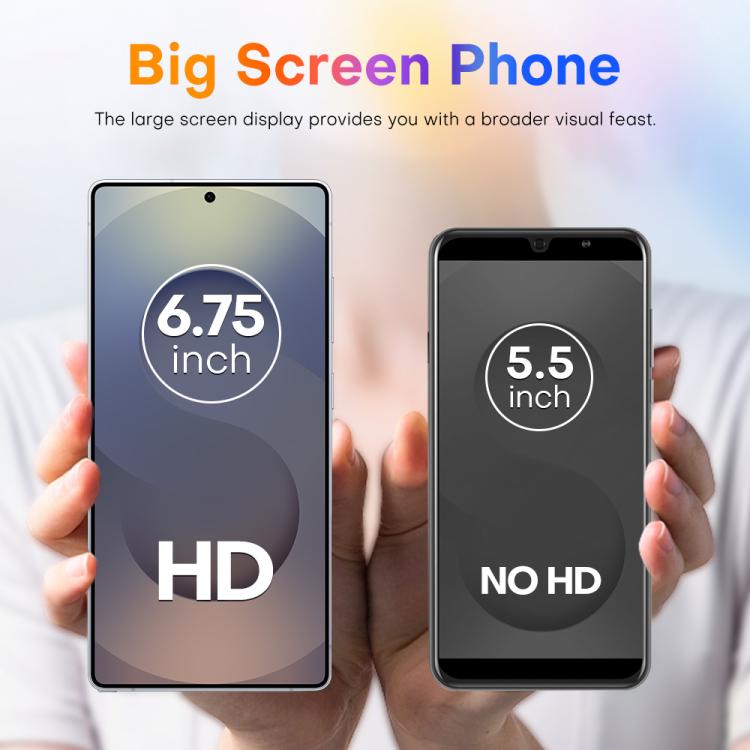 S25 Ultra / Q25, 4GB+64GB, 6.75 inch Android 12 MTK6762 Octa Core, Network: 4G, Dual SIM, with Stylus Pen, Plug:US Plug(Titanium Silver Blue) - free shipping - PMc TechLife - Order now!