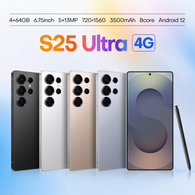 S25 Ultra / Q25, 4GB+64GB, 6.75 inch Android 12 MTK6762 Octa Core, Network: 4G, Dual SIM, with Stylus Pen, Plug:UK Plug(Titanium White Sliver) - free shipping - PMc TechLife - Order now!
