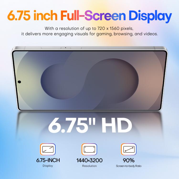 S25 Ultra / Q25, 4GB+64GB, 6.75 inch Android 12 MTK6762 Octa Core, Network: 4G, Dual SIM, with Stylus Pen, Plug:US Plug(Titanium Silver Blue) - free shipping - PMc TechLife - Order now!