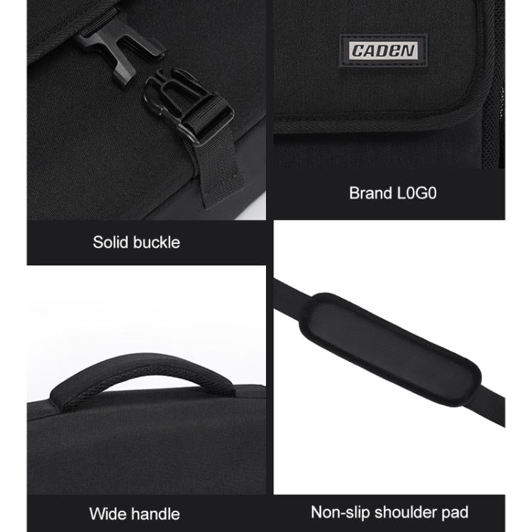 CADeN D27-1 Portable Digital Camera Bag with Strap, Size:26 x 21 x 15cm Grey - free shipping - PMC TechLife - Order now!