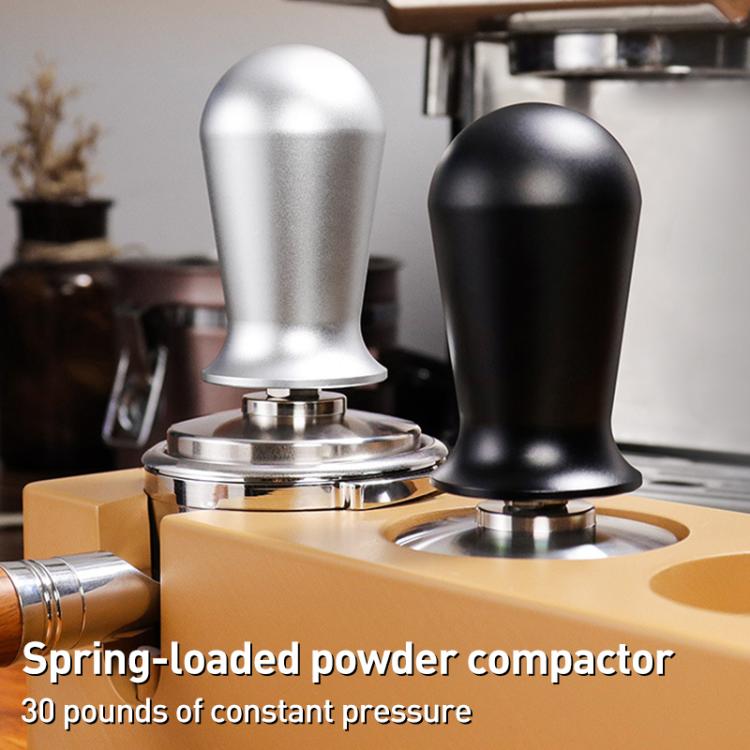 Stainless Steel Coffee Powder Hammer Pressure Powder Tampon, Size:51mm Black - free shipping - PMC TechLife - Order now!
