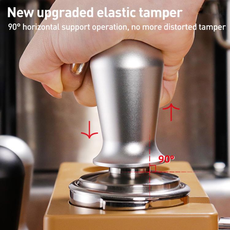 Stainless Steel Coffee Powder Hammer Pressure Powder Tampon, Size:51mm Black - free shipping - PMC TechLife - Order now!