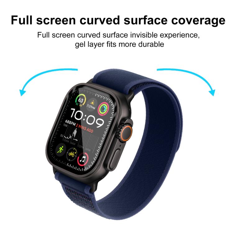 For Apple Watch Ultra 2 49mm / Ultra 49mm 2pcs xDfind Curved 3D Composite Material Soft Film Screen Protector - free shipping - PMc TechLife - Order now!