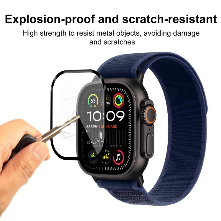 For Apple Watch Ultra 2 49mm / Ultra 49mm 2pcs xDfind Curved 3D Composite Material Soft Film Screen Protector - free shipping - PMc TechLife - Order now!