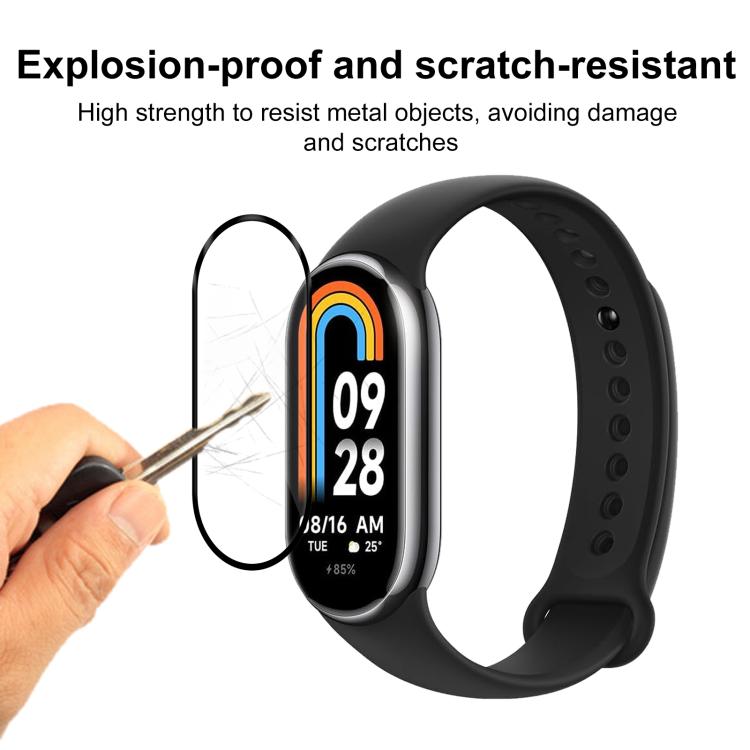 For Xiaomi Mi Band 8 NFC 2pcs xDfind Curved 3D Composite Material Soft Film Screen Protector - free shipping - PMc TechLife - Order now!