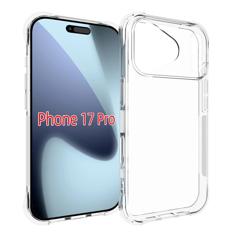 For iPhone 17 Pro Big Hole Shockproof Non-slip Thickening TPU Phone Case(Transparent) - free shipping - PMc TechLife - Order now!