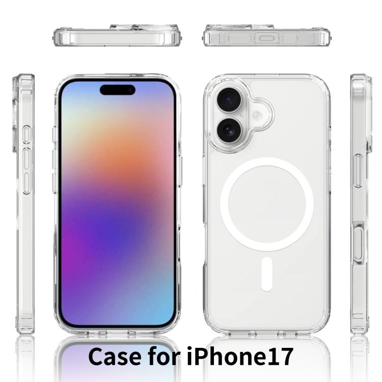 For iPhone 17 Scratchproof PC Hybrid TPU Magsafe Phone Case(Transparent) - free shipping - PMc TechLife - Order now!