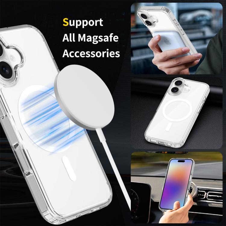 For iPhone 17 Scratchproof PC Hybrid TPU Magsafe Phone Case(Transparent) - free shipping - PMc TechLife - Order now!