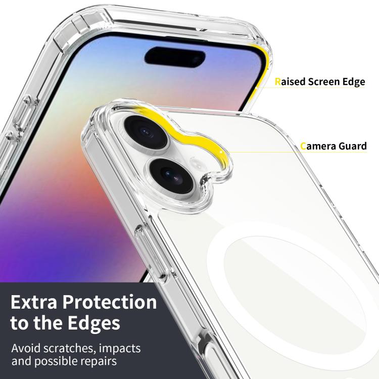 For iPhone 17 Scratchproof PC Hybrid TPU Magsafe Phone Case(Transparent) - free shipping - PMc TechLife - Order now!