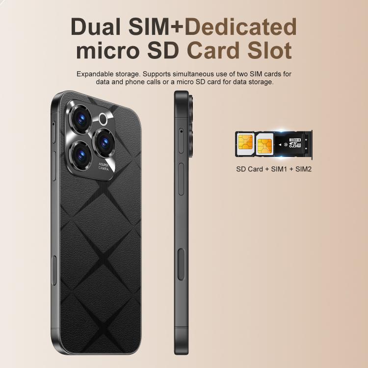 A16 Pro Max / PDA89-B, 4GB+64GB, 6.58 inch Android 10 MTK6739 Quad Core, Network: 4G, OTG, Dual SIM, Plug:AU Plug(Grey) - free shipping - PMc TechLife - Order now!