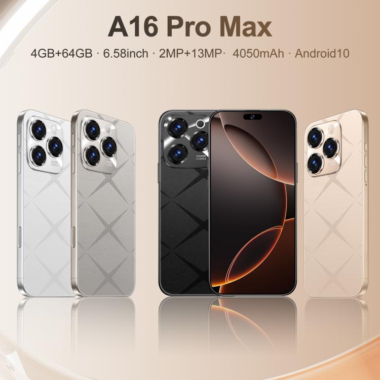 A16 Pro Max / PDA89-B, 4GB+64GB, 6.58 inch Android 10 MTK6739 Quad Core, Network: 4G, OTG, Dual SIM, Plug:AU Plug(Gold) - free shipping - PMc TechLife - Order now!