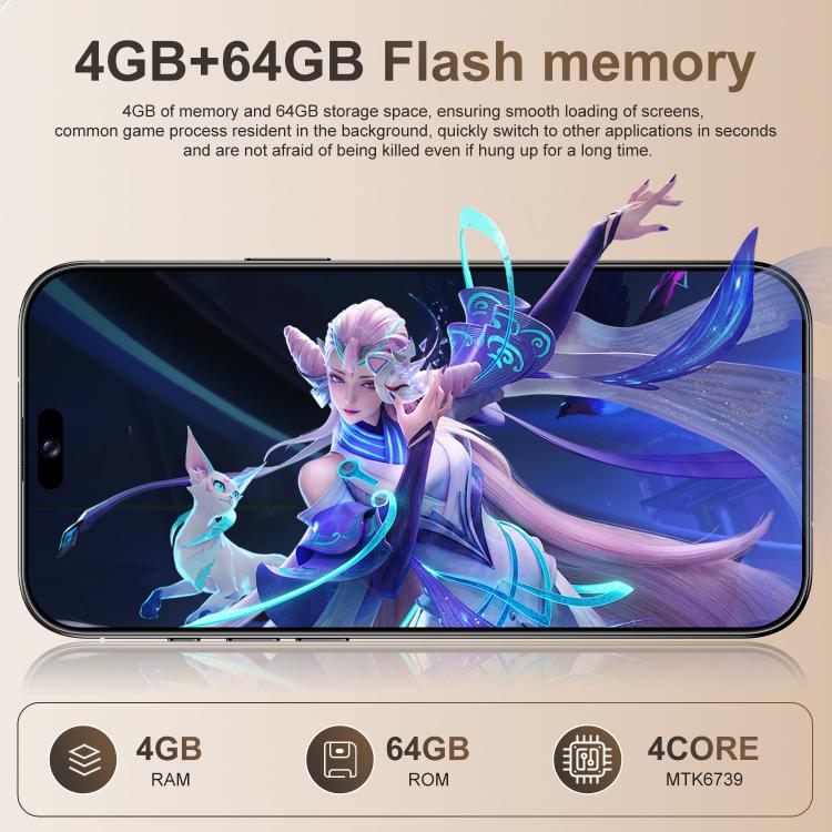 A16 Pro Max / PDA89-B, 4GB+64GB, 6.58 inch Android 10 MTK6739 Quad Core, Network: 4G, OTG, Dual SIM, Plug:AU Plug(White) - free shipping - PMc TechLife - Order now!