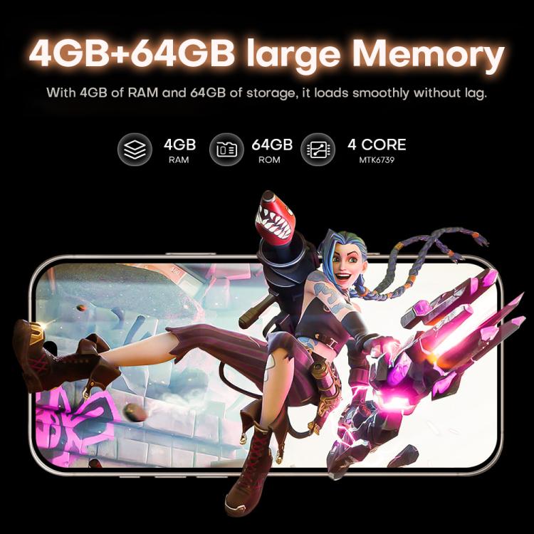 I16 Pro Max / PDQ6, 4GB+64GB, 6.58 inch Android 10 MTK6739 Quad Core, Network: 4G, Dual SIM, Plug:UK Plug(Gold) - free shipping - PMc TechLife - Order now!