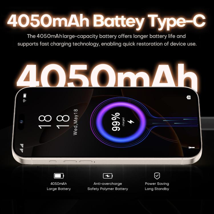 I16 Pro Max / PDQ6, 4GB+64GB, 6.58 inch Android 10 MTK6739 Quad Core, Network: 4G, Dual SIM, Plug:US Plug(White) - free shipping - PMc TechLife - Order now!