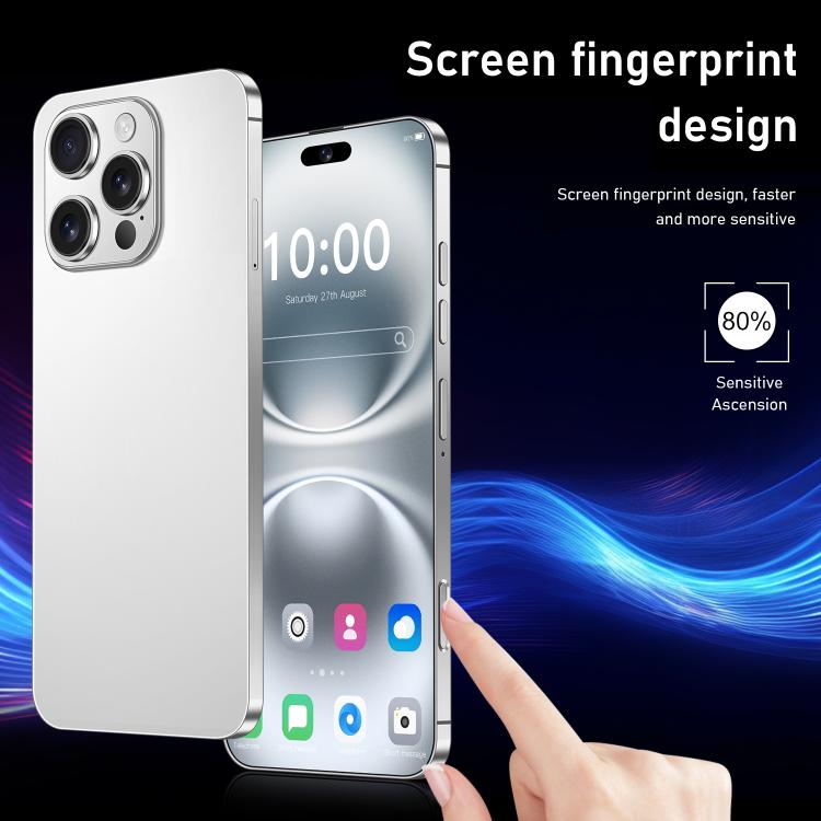 I16 Pro Max / RAi3, 3GB+64GB, 6.56 inch Android 10 MTK6739 Quad Core, Network: 4G, Dual SIM, Plug:EU Plug(White) - free shipping - PMc TechLife - Order now!