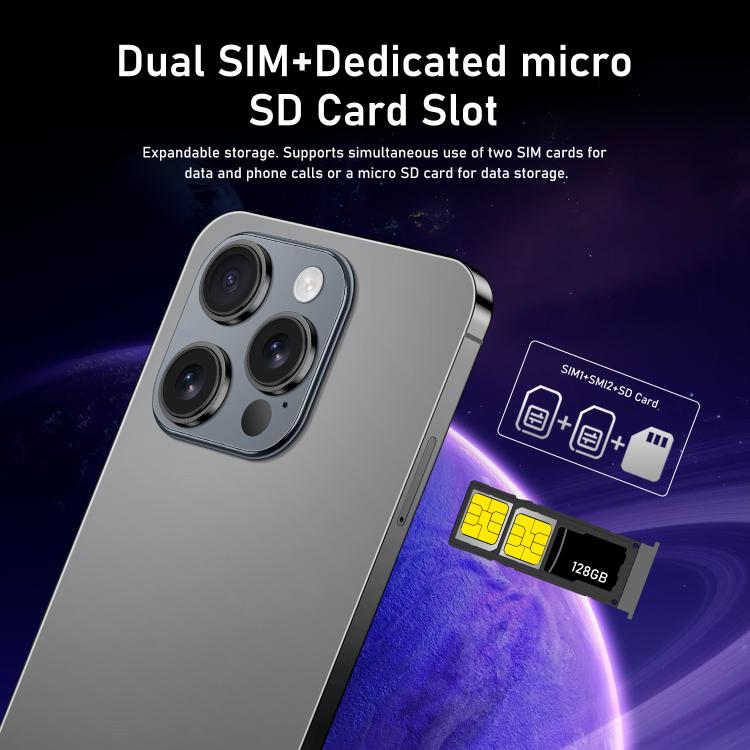 I16 Pro Max / RAi3, 3GB+64GB, 6.56 inch Android 10 MTK6739 Quad Core, Network: 4G, Dual SIM, Plug:EU Plug(White) - free shipping - PMc TechLife - Order now!