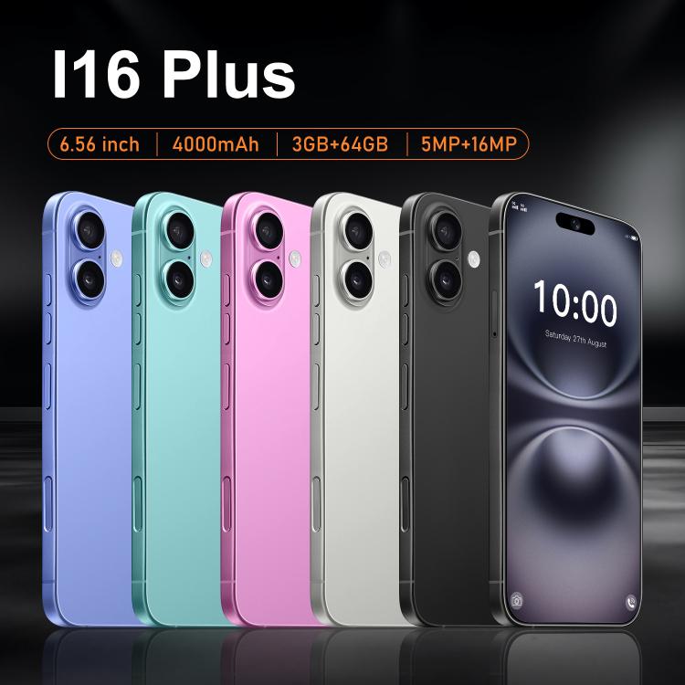 I16 Plus / RAi5, 3GB+64GB, 6.56 inch Android 10 MTK6739 Quad Core, Network: 4G, Dual SIM, Plug:AU Plug(Black) - free shipping - PMc TechLife - Order now!