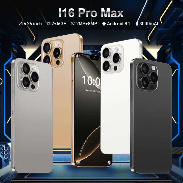 I16 Pro Max / ZPT93, 2GB+16GB, 6.26 inch Android 8.1 MTK6737 Quad Core, Network: 4G, Dual SIM, Plug:US Plug(White) - free shipping - PMc TechLife - Order now!