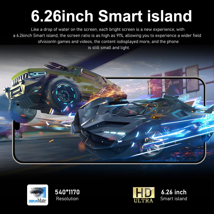 I16 Pro Max / ZPT93, 2GB+16GB, 6.26 inch Android 8.1 MTK6737 Quad Core, Network: 4G, Dual SIM, Plug:US Plug(White) - free shipping - PMc TechLife - Order now!
