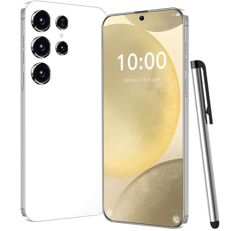 S24 Ultra / ZKU213, 2GB+16GB, 6.56 inch Android 8.1 MTK6580A Quad Core, Network: 3G, Dual SIM, Plug:EU Plug(White) - free shipping - PMc TechLife - Order now!