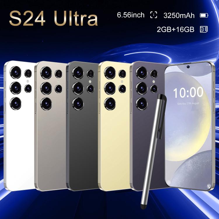 S24 Ultra / ZKU213, 2GB+16GB, 6.56 inch Android 8.1 MTK6580A Quad Core, Network: 3G, Dual SIM, Plug:US Plug(Black) - free shipping - PMc TechLife - Order now!