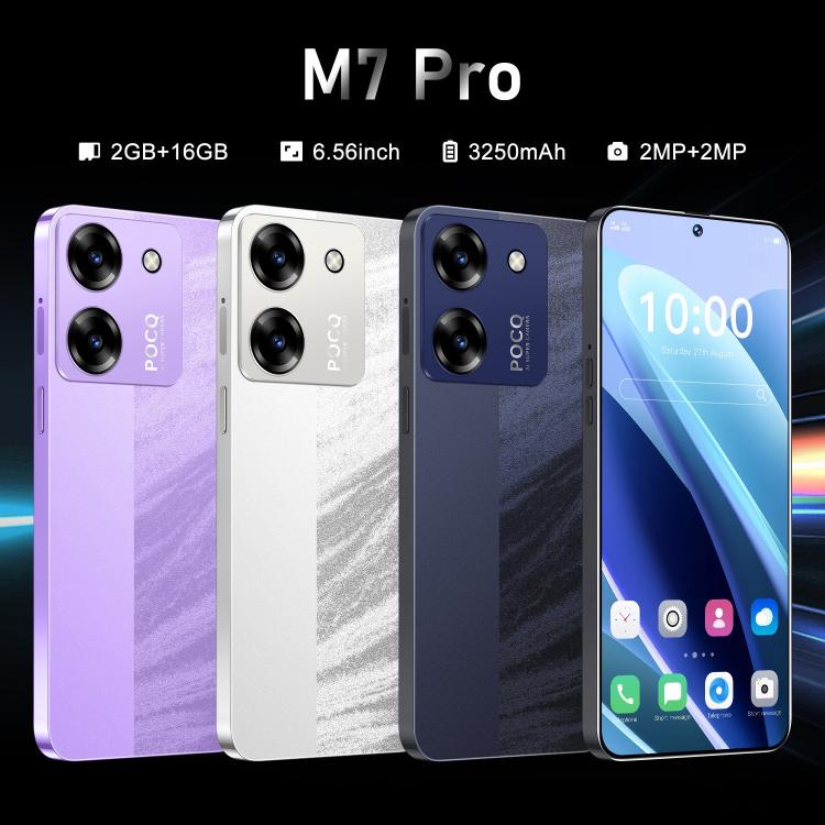 M7 Pro / ZKU289, 2GB+16GB, 6.56 inch Android 8.1 MTK6580A Quad Core, Network: 3G, Dual SIM, Plug:EU Plug(Silver) - free shipping - PMc TechLife - Order now!