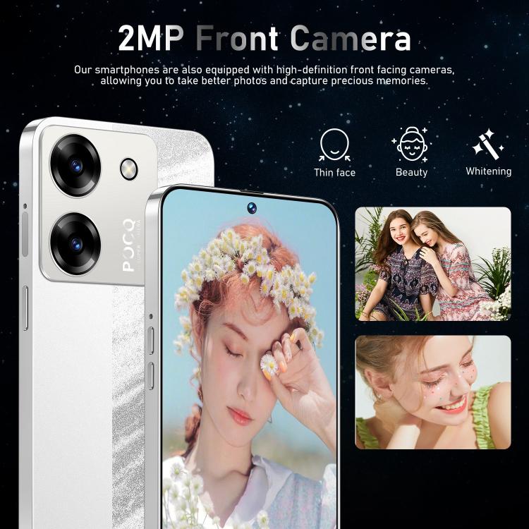 M7 Pro / ZKU289, 2GB+16GB, 6.56 inch Android 8.1 MTK6580A Quad Core, Network: 3G, Dual SIM, Plug:US Plug(Silver) - free shipping - PMc TechLife - Order now!