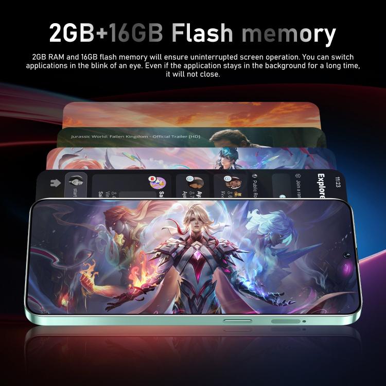 Note 14 / ZKU291, 2GB+16GB, 6.56 inch Android 8.1 MTK6580A Quad Core, Network: 3G, Dual SIM, Plug:US Plug(Green) - free shipping - PMc TechLife - Order now!