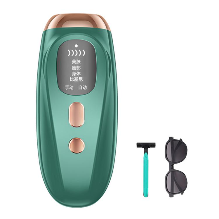 FY-B502 Portable Laser Hair Removal Device Photon Electric IPL Intense Pulse Hair Remover, UK Plug(Dark Green) - free shipping - PMC TechLife - Order now!