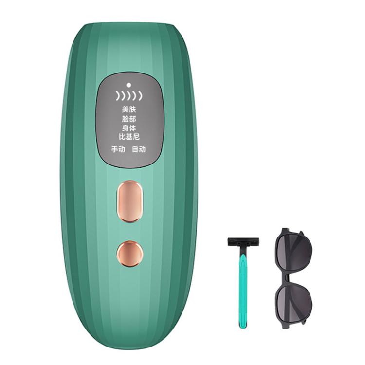 FY-B503 Portable Laser Hair Removal Device Photon Electric IPL Intense Pulse Hair Remover, US Plug(Dark Green) - free shipping - PMC TechLife - Order now!