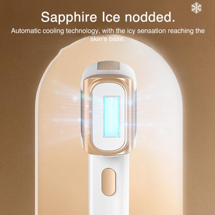 FY-B506 Sapphire Ice Sense Painless Strong Pulse Ice Point Skin Rejuvenation Hair Removal Device, UK Plug(White) - free shipping - PMC TechLife - Order now!